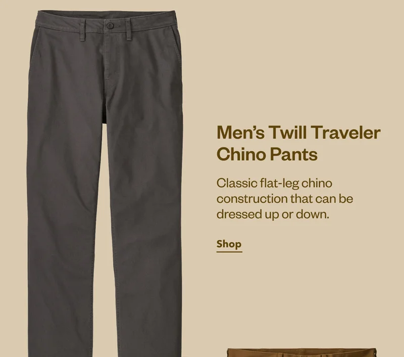 Men’s Twill Traveler Chino Pants. Classic flat-leg chino construction that can be dressed up or down. Shop now.