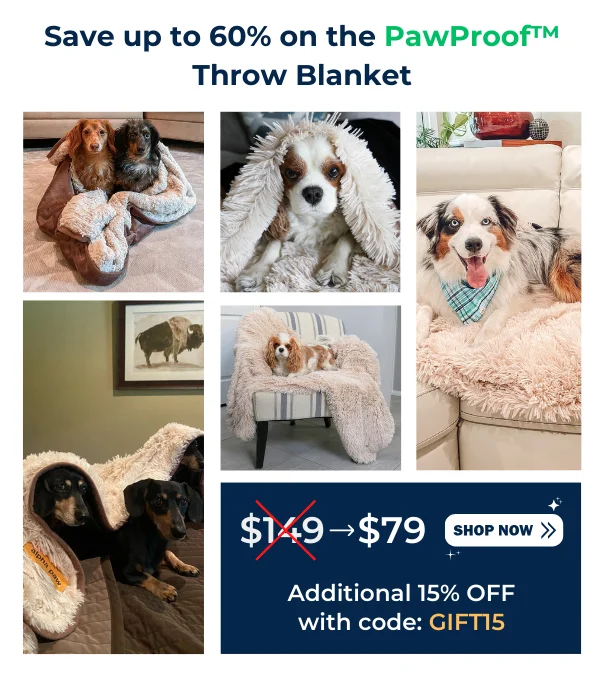 Pawproof throw blanket