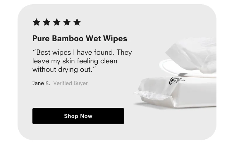 Pure Bamboo Wet Wipes
