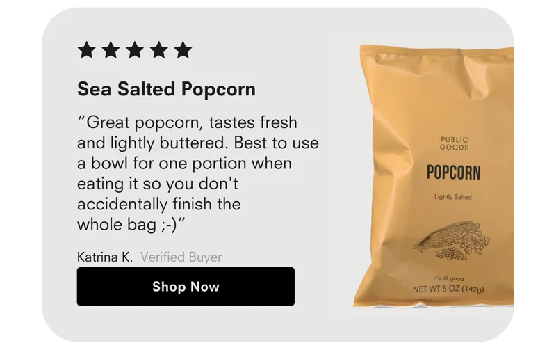 Sea Salted Popcorn