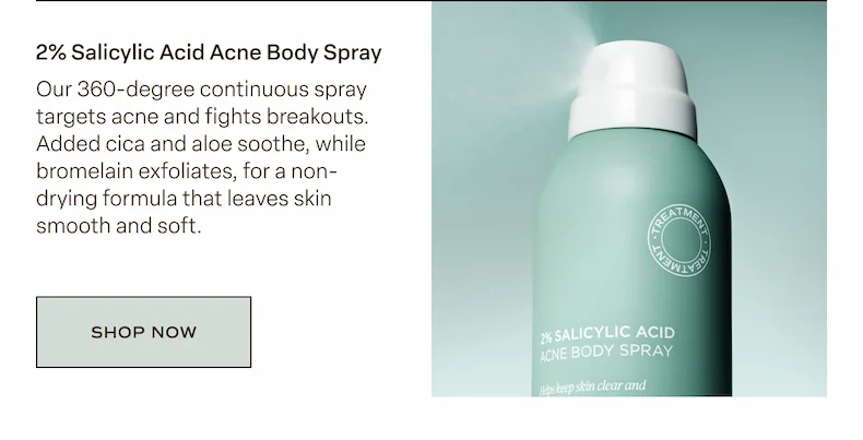 2% Salicylic Acid Acne Body Spray