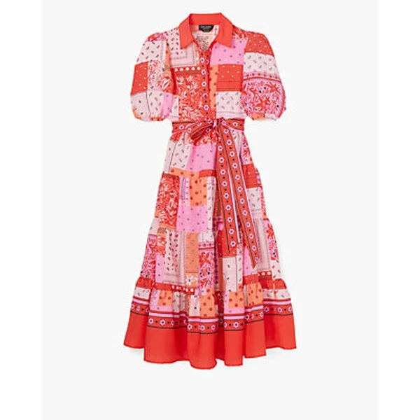Bandana Patchwork Shirtdress