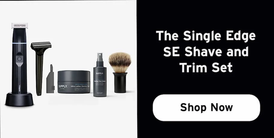 The single edge SE shave and trim set. Shop now.