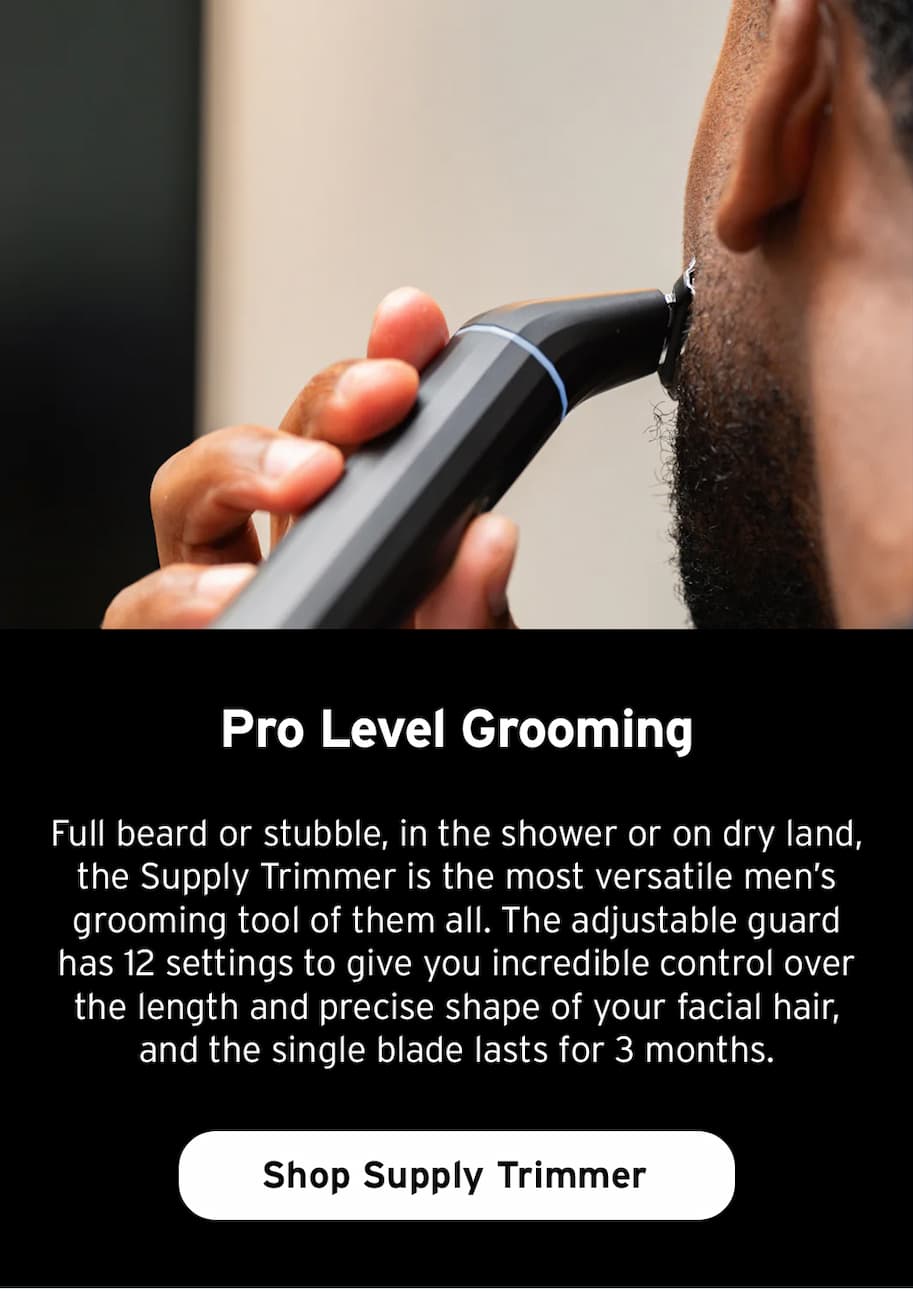Pro level grooming. Shop trimmer.