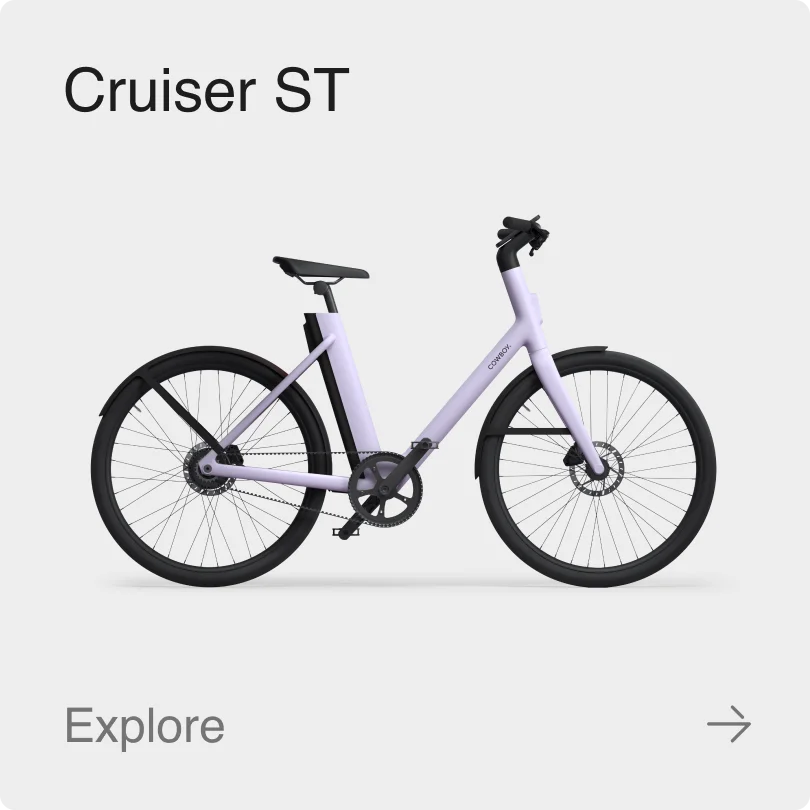 A photograph render of a Cowboy Cruiser ST