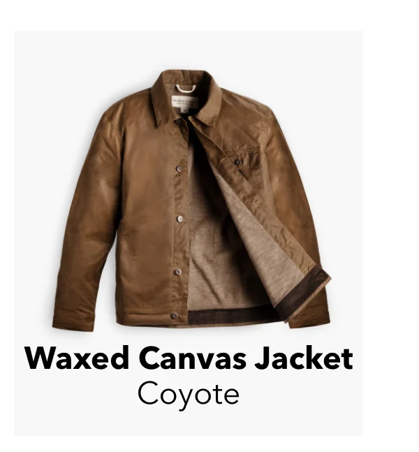 Waxed Canvas Jacket Coyote