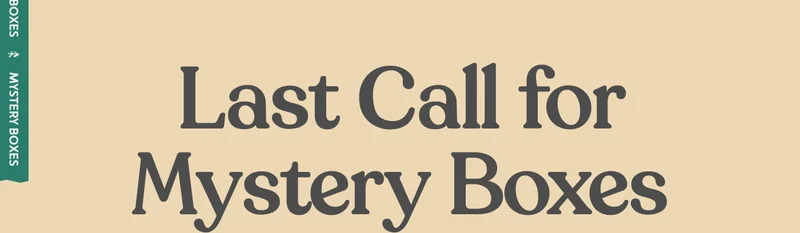 Last Call For Mystery Boxes