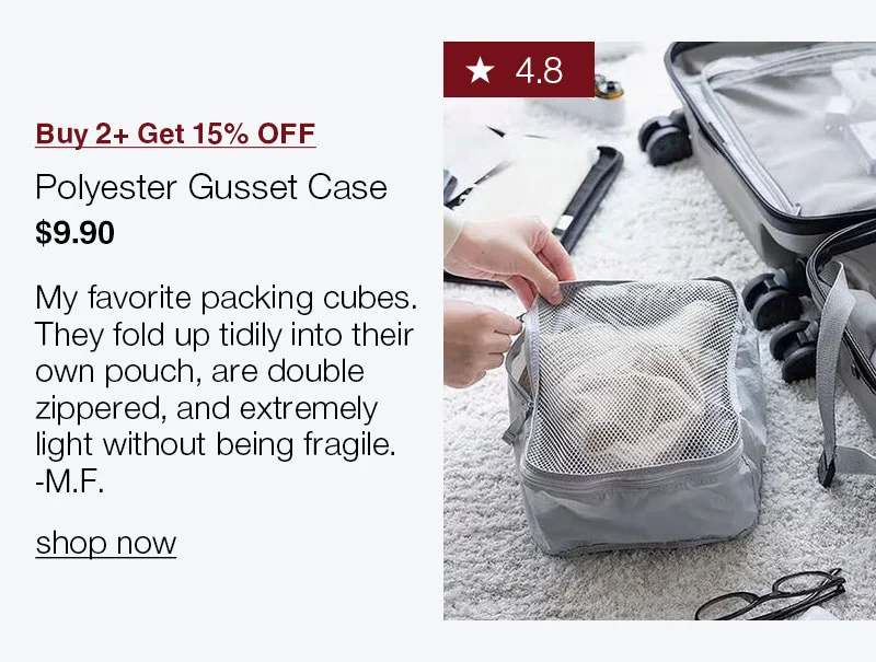 Shop Polyester Gusset Case- Buy 2+ Get 15% OFF