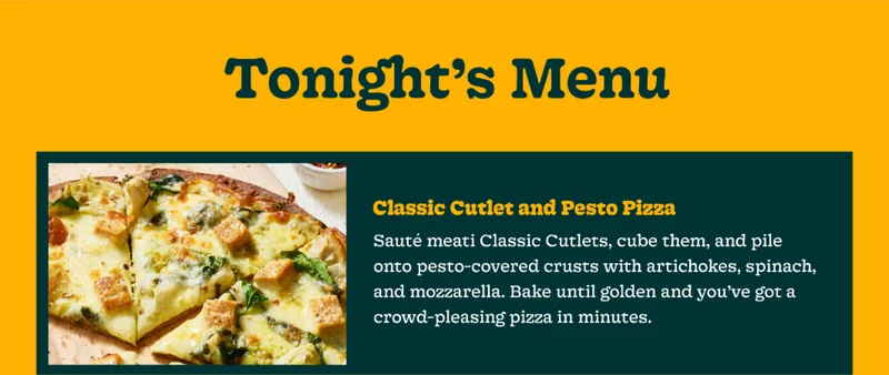 Classic Cutlet and Pesto Pizza