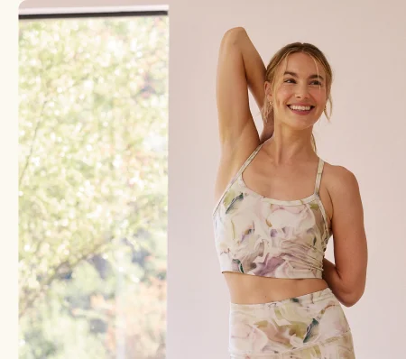 Earthen Swirl SoftMark Slim Racerback Cropped Tank