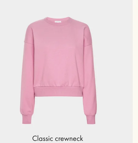 LuxeFleece Crewneck Sweatshirt in Pink Haze