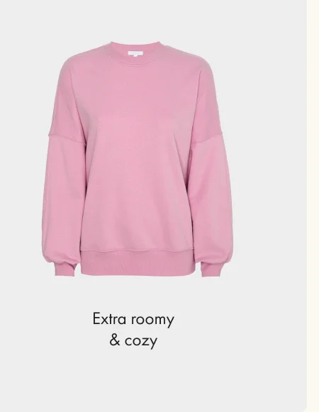 LuxeFleece Oversized Sweatshirt in Pink Haze