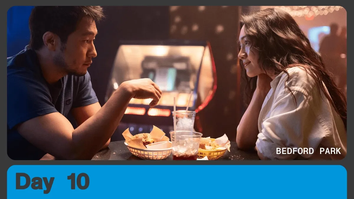 Stills from the films, "One in a Million," "Aanikoobijigan
[ancestor/great-grandparent/great-grandchild]," "Take Me Home," "Bedford Park," and "Soul Patrol."Day 9.