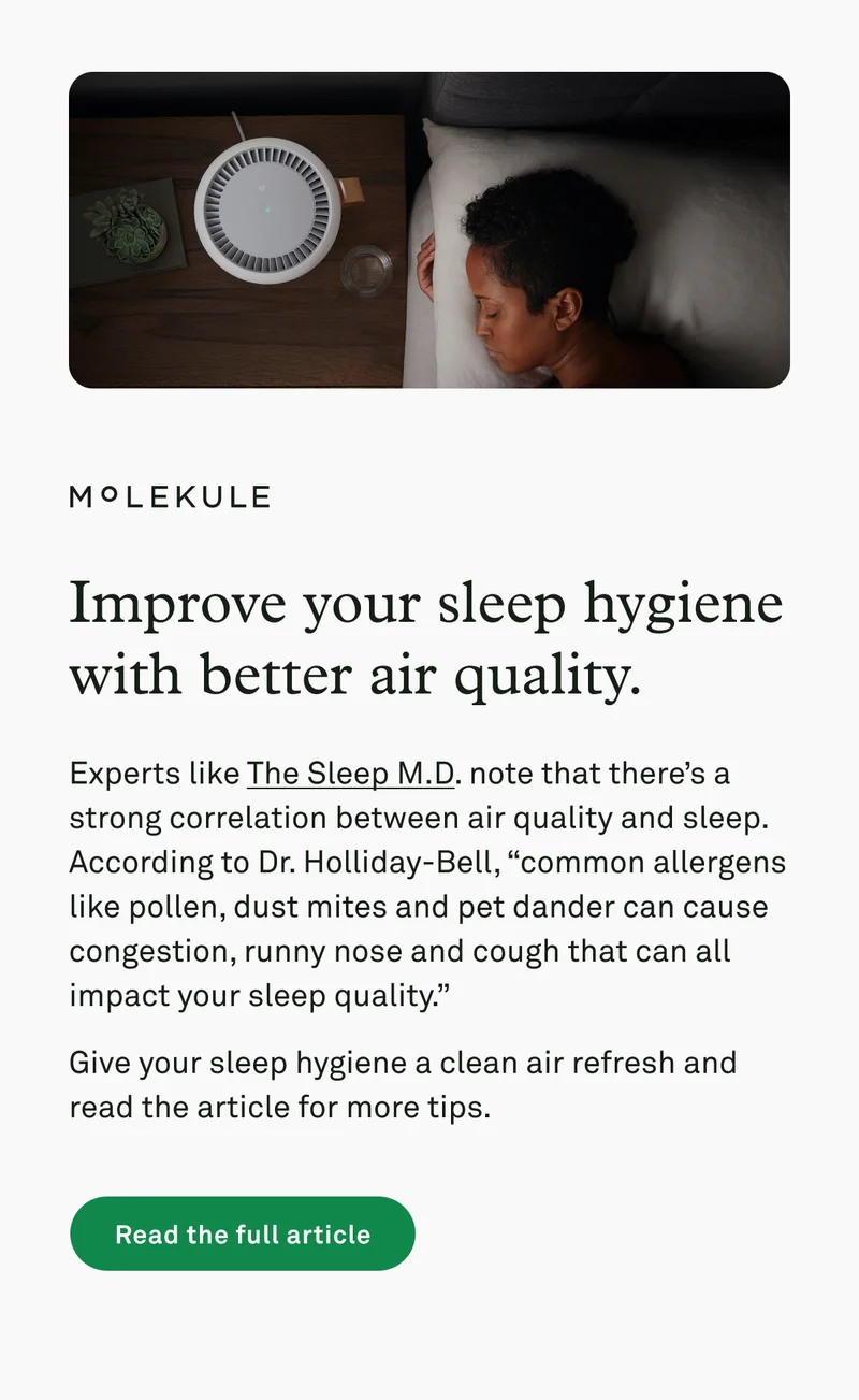 Improve your sleep hygiene with better air quality