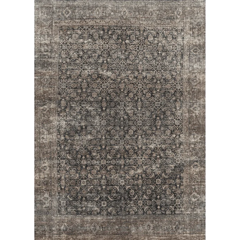 Image of Grace Charcoal Brown Rug