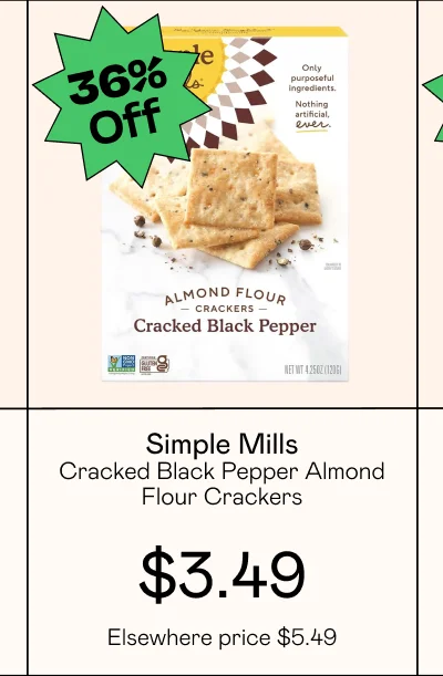 Cracked Black Pepper Almond Flour Crackers
