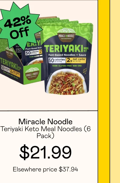 Teriyaki Keto Meal Noodles (6 Pack)
