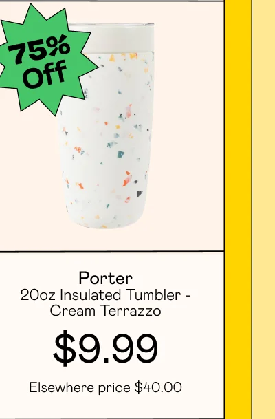 20oz Insulated Tumbler - Cream Terrazzo