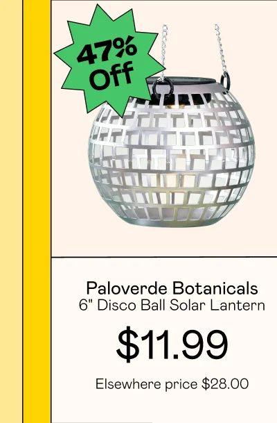 6" Disco Ball Solar Lantern