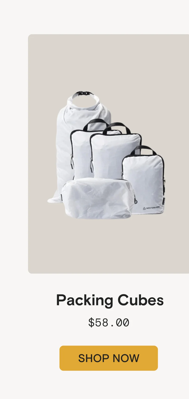 Packing Cubes