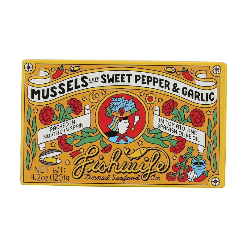 Mussels With Sweet Pepper & Garlic, 4.2 Oz