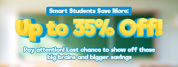 Smart Students Save More Up to 35% OFF!