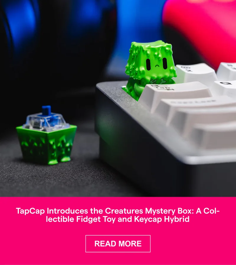 TapCap Introduces the Creatures Mystery Box: A Collectible Fidget Toy and Keycap Hybrid