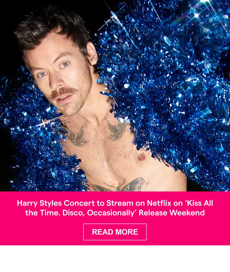 Harry Styles Concert to Stream on Netflix on ‘Kiss All the Time. Disco, Occasionally’ Release Weekend
