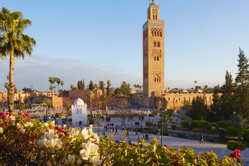 Scenic photo of architecture in Marrakech, Morocco