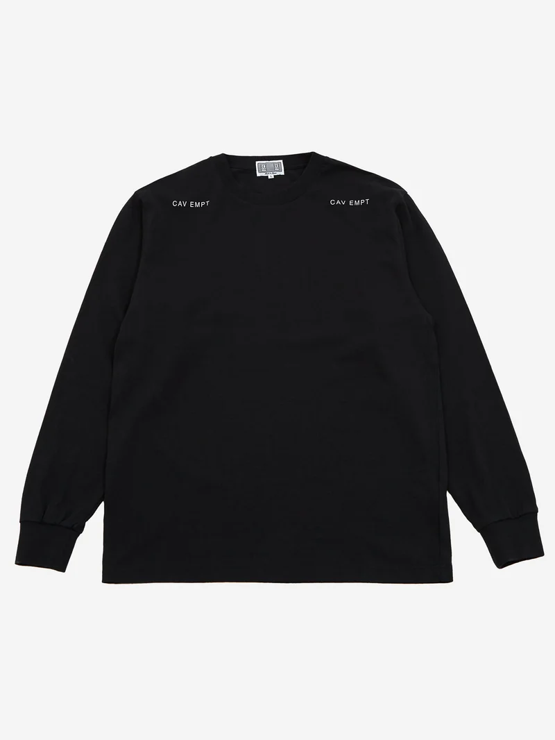 Image of C.E Cav Empt As Dark Plan Long Sleeve Tee - Black