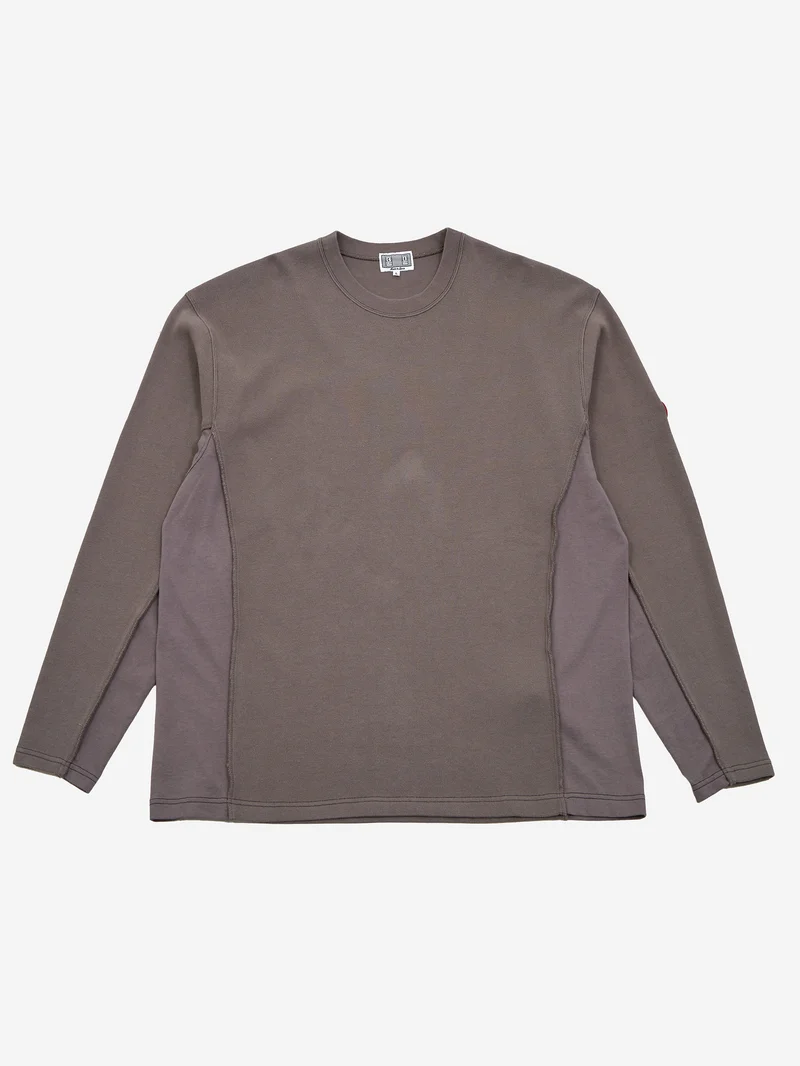 Image of C.E Cav Empt Side Seam Double Knit Long Sleeve - Charcoal