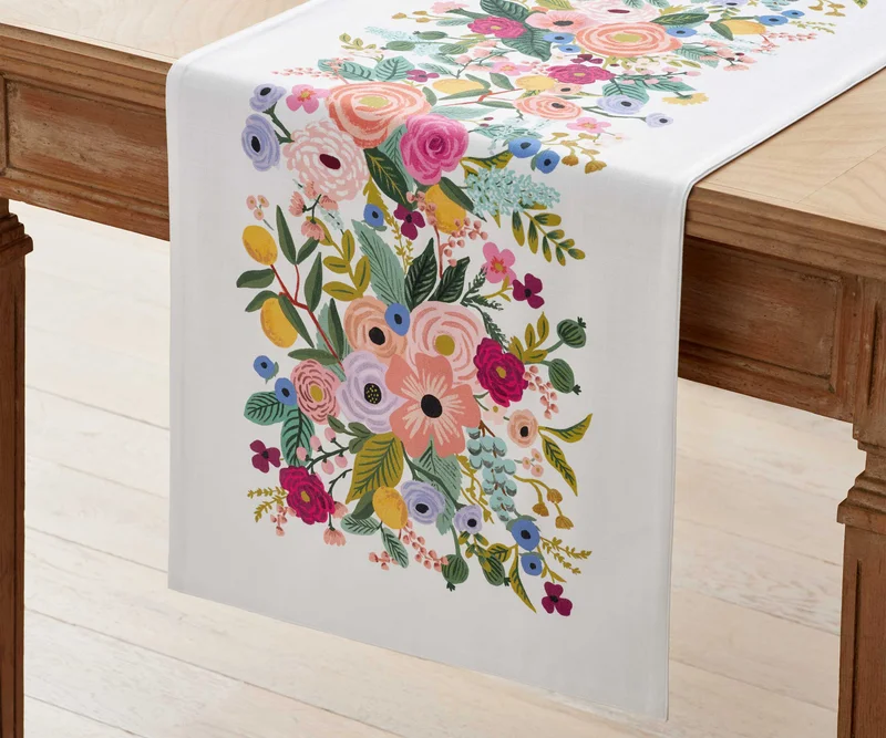 Image of Cotton Table Runner - Garden Party