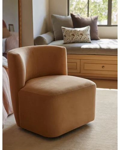 Lois Swivel Chair-Bereket Ebony