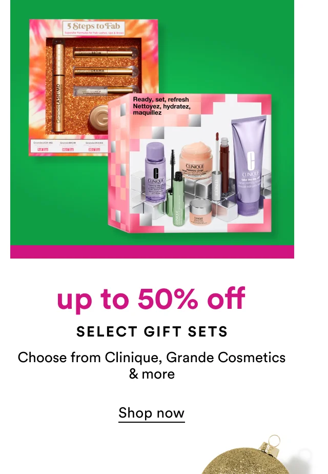 Up to 50% off | Select gift sets | Shop now