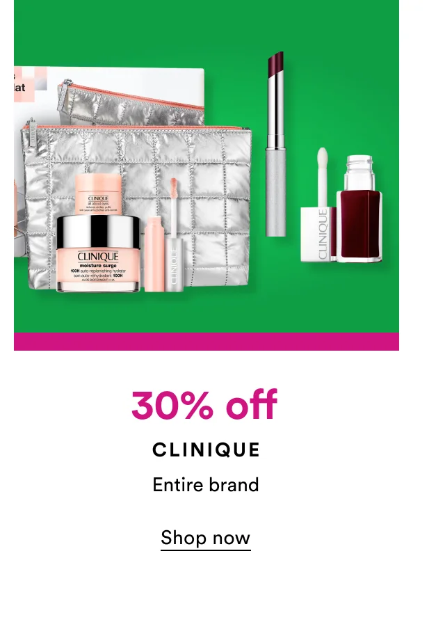 30% off | Clinique | Shop now