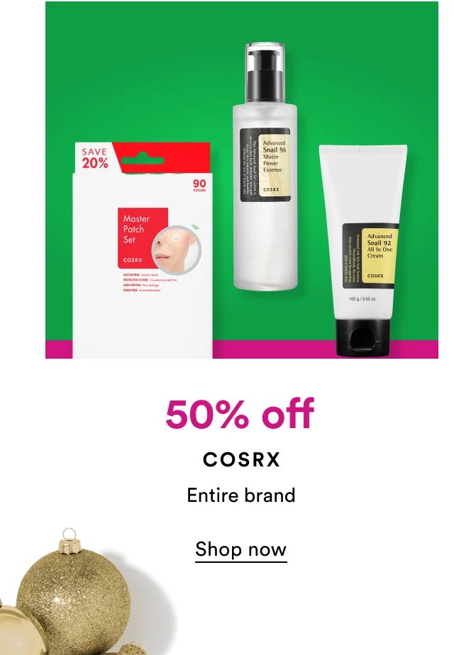 50% off | CosRX | Shop now