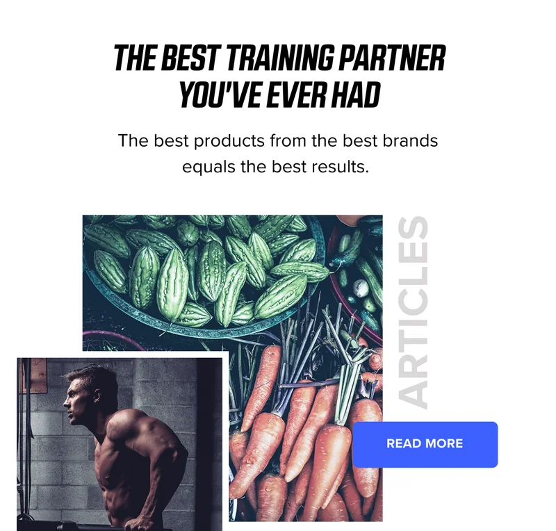 The best training partner you've ever had. The best products from the best brands equals the best results. Articles - read more