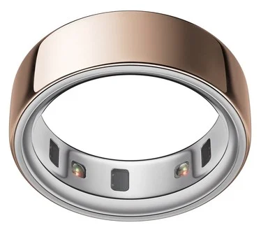 Oura Ring 4 Rose Gold Color Titanium Smart Ring w/2 Charging Docks