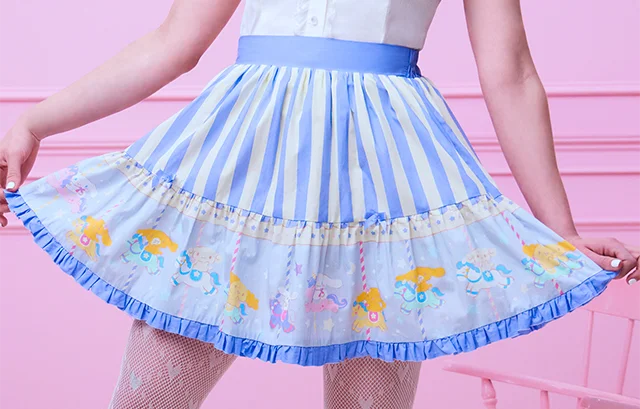 Cinnamoroll. Carousel Tiered Skirt Shown. Shop Now
