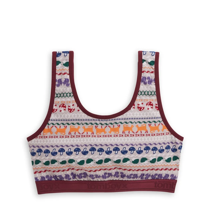 Image of Essentials Soft Bra - Furry Fairisle