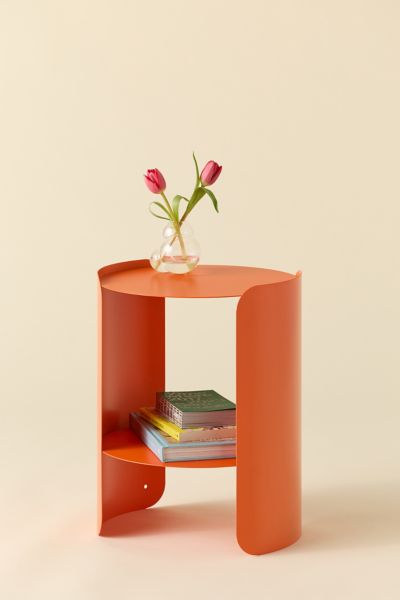 Ollie Round Storage Side Table
