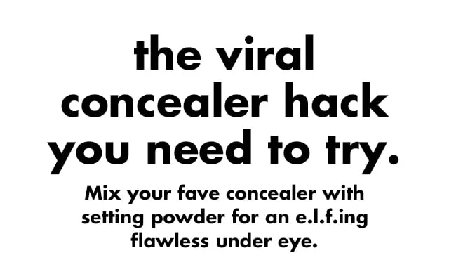 The viral concealer hack you need to try The viral concealer hack you need to try