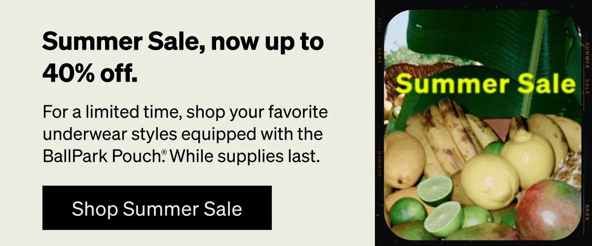 Summer Sale, now up to 40% off.