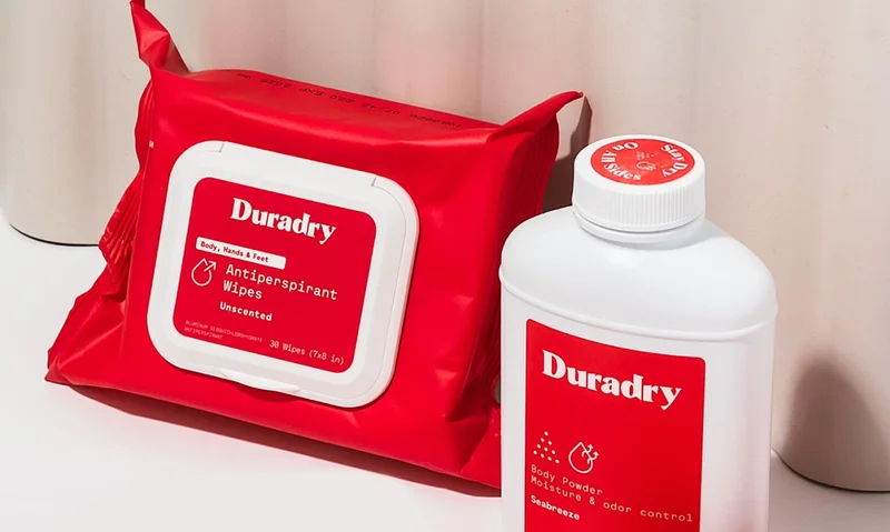 Duradry Antiperspirant Wipes and Duradry Body Powder