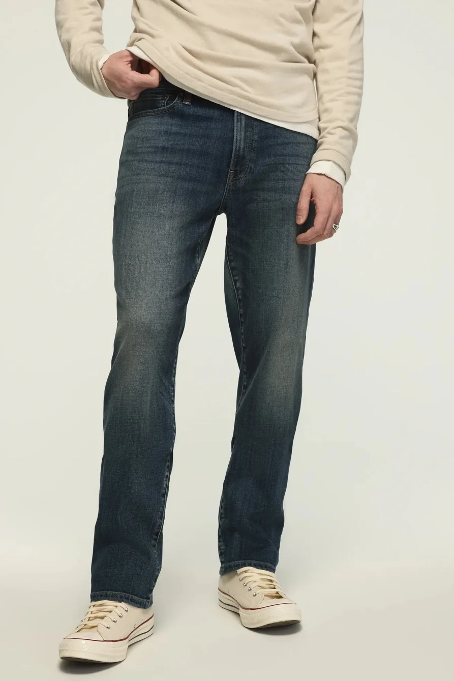 Image of Lucky Brand 363 Vintage Straight Coolmax Stretch Jean - Men's Pants Denim Straight Leg Jeans in Harrison