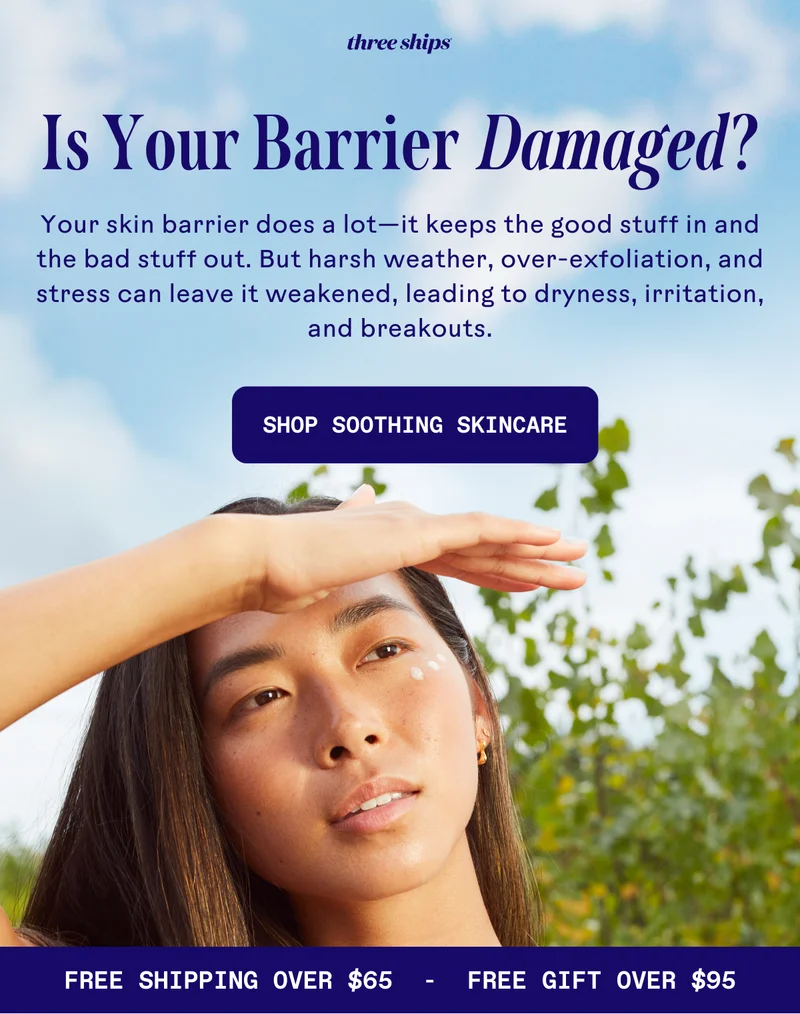 Is your barrier damaged? Shop soothing skincare.