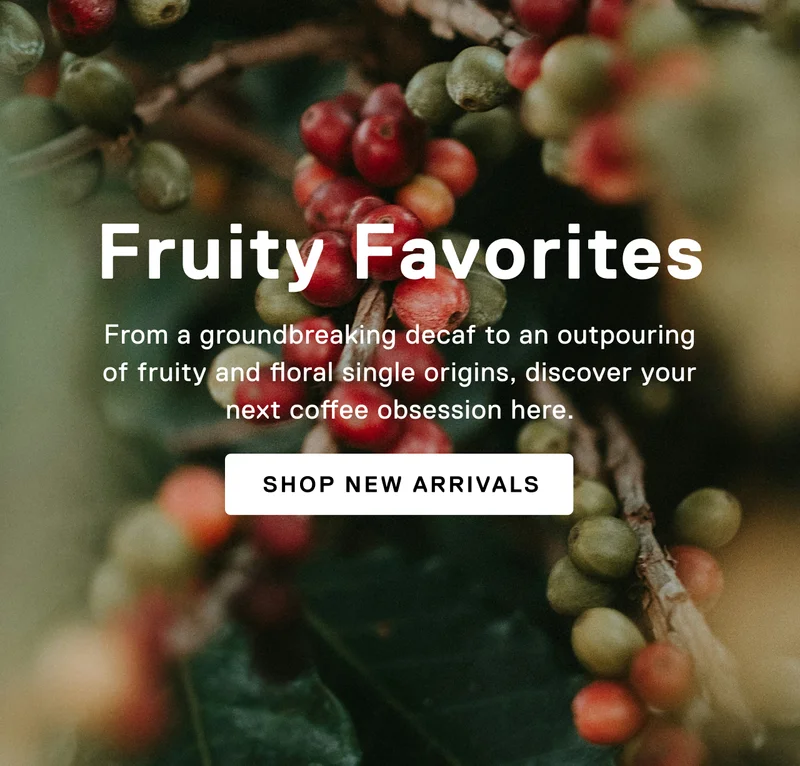 Fruity Favorites. From groundbreaking decaf to an outpouring of fruity and single origins, discover your next coffee obsession here. Shop New Arrivals
