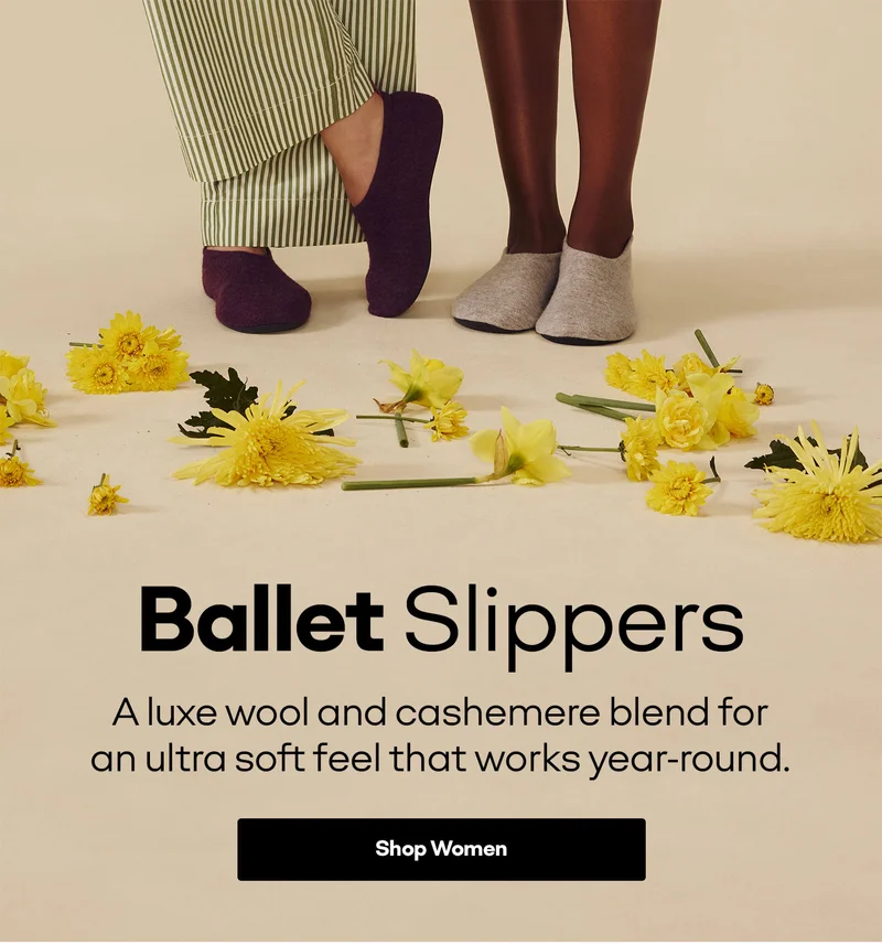 Ballet Slippers | A luxe wool and cashemere blend for an ultra soft feel that works year-round. | Shop Women