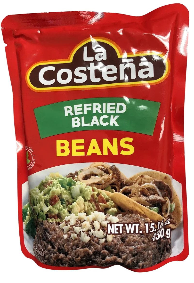 Image of La Costena Refried Black Beans, Microwaveable