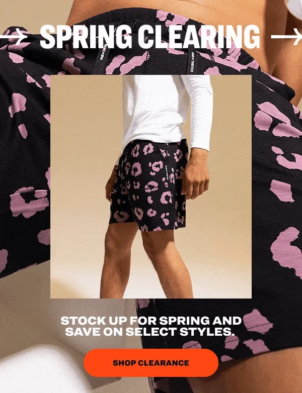 Spring Clearing&nbsp;Stock up for spring and save on select styles.